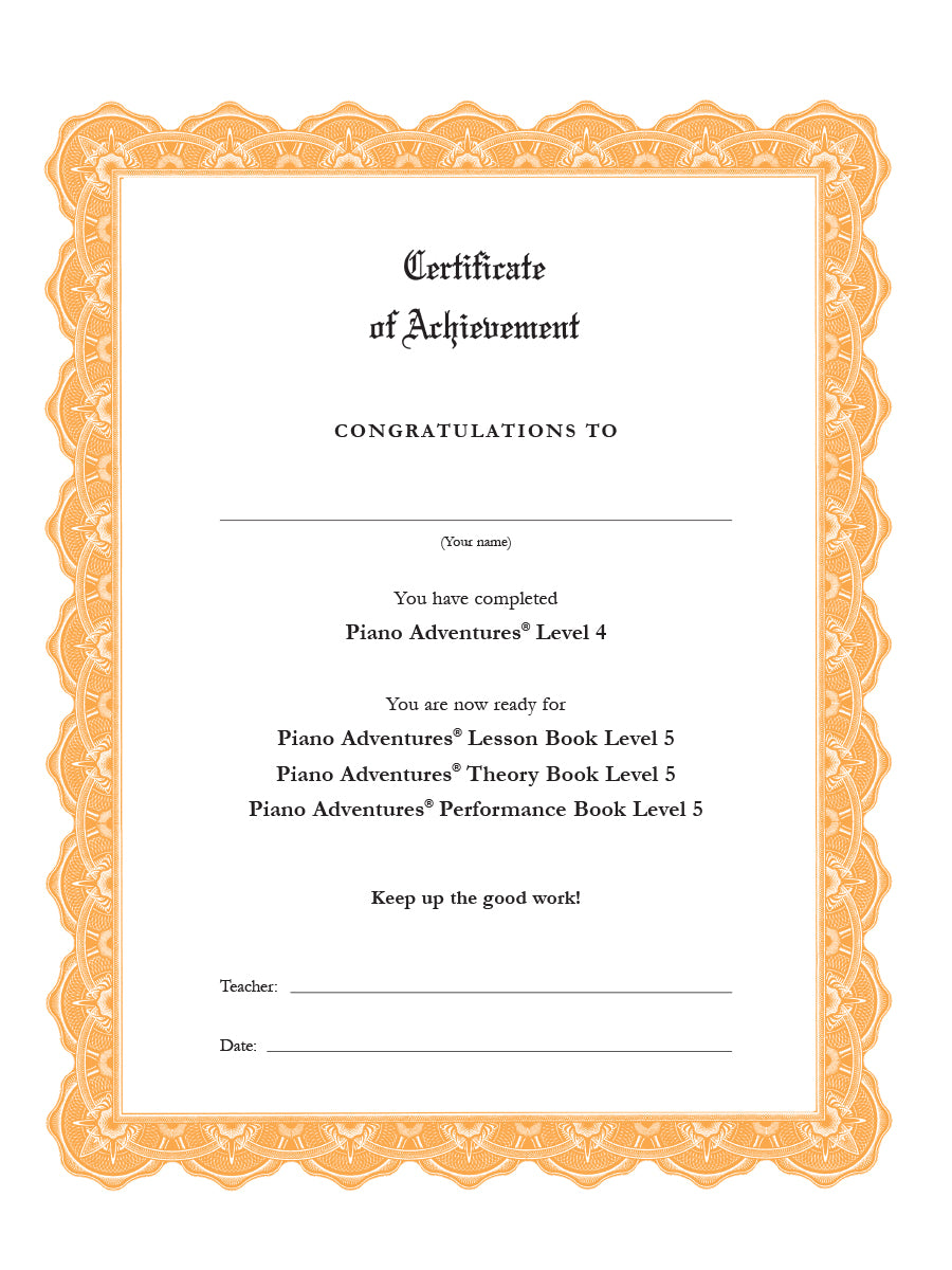 Piano Adventures® Level 4 Lesson Book – 2nd Edition