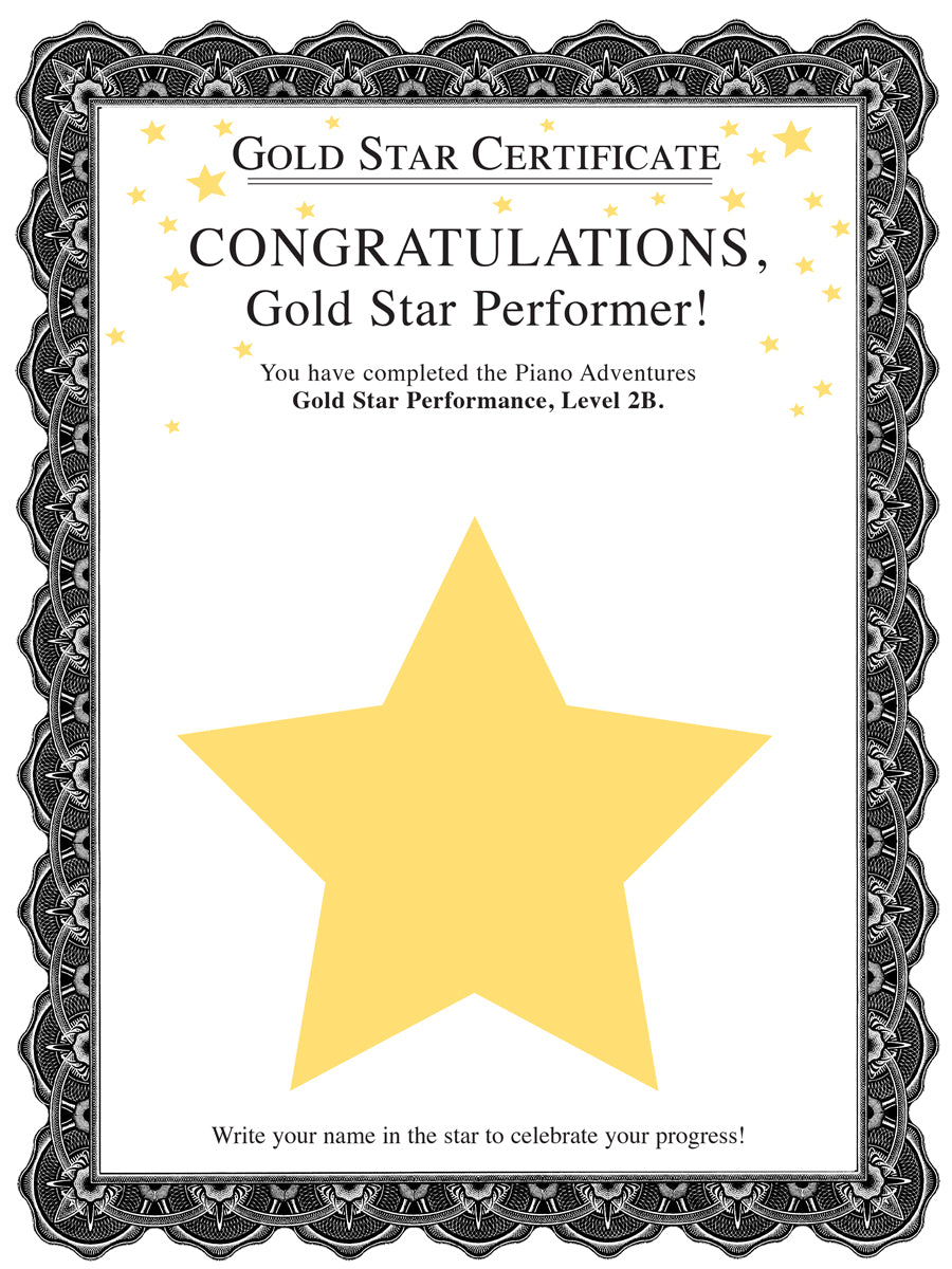 Piano Adventures® Level 2B Gold Star Performance