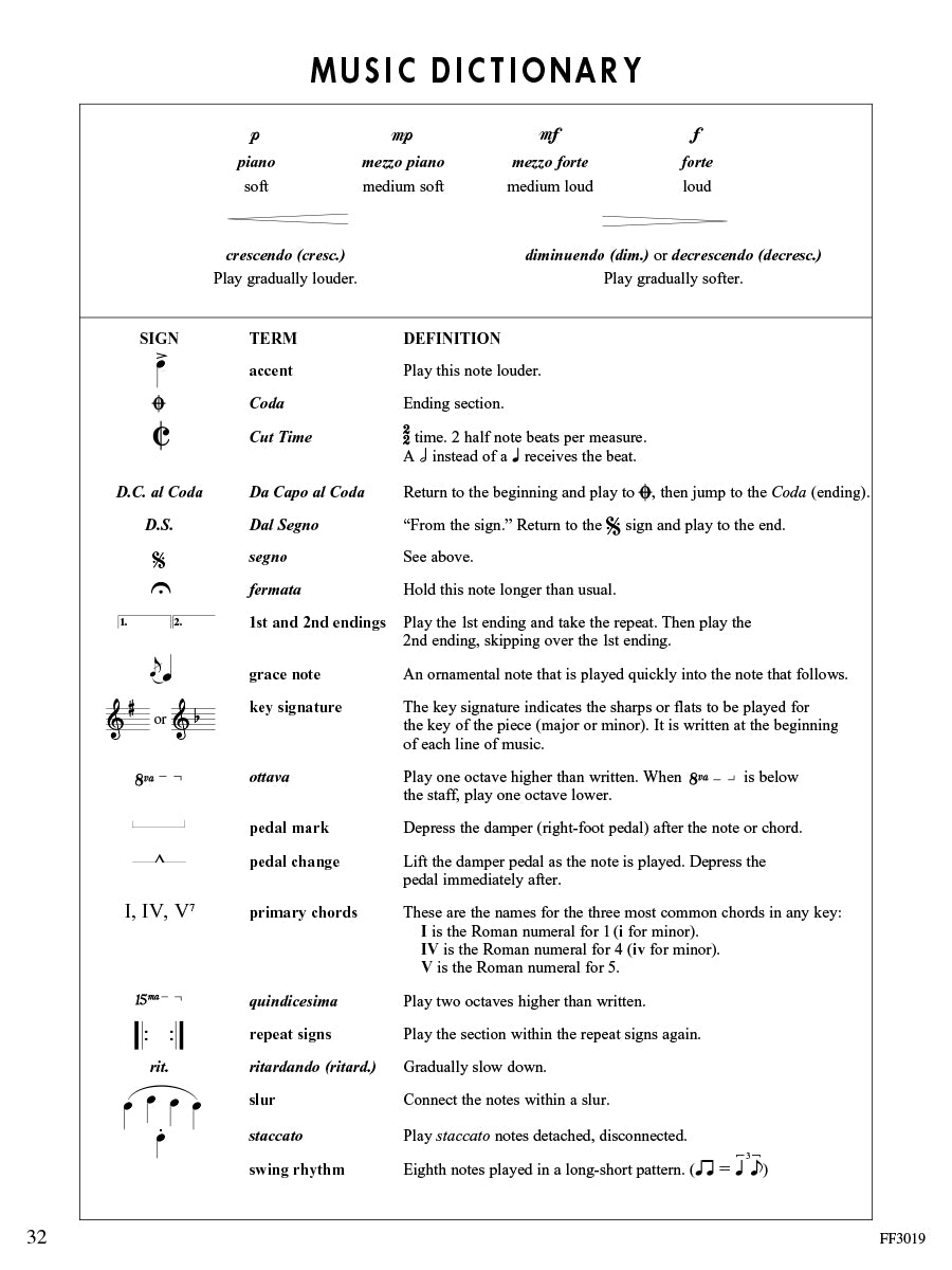 ChordTime® Piano Faber Studio Collection