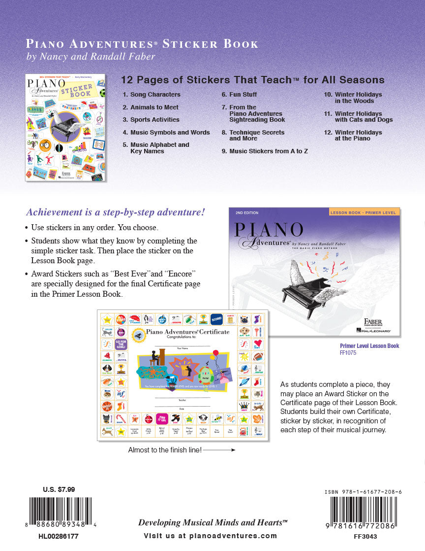 Piano Adventures® Sticker Book