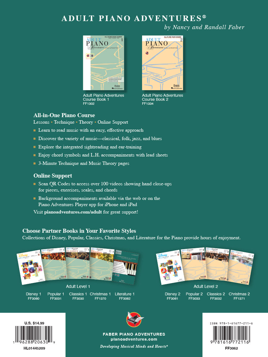 Adult Piano Adventures Literature for the Piano Book 1