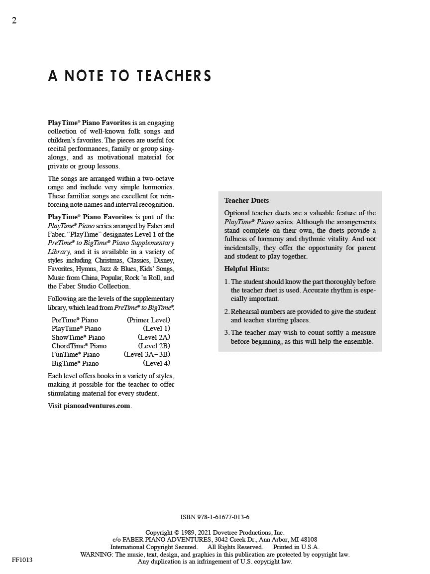 PlayTime® Piano Favorites