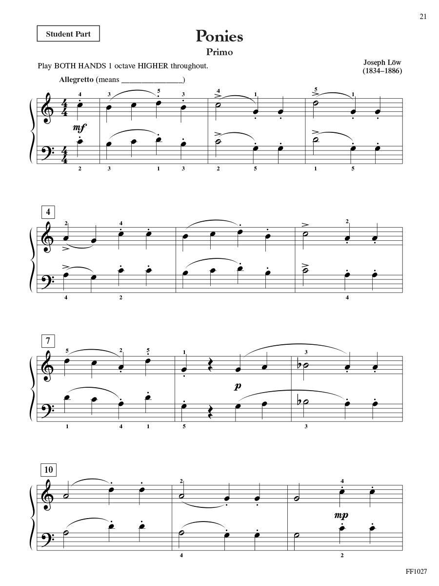 Preparatory Piano Literature