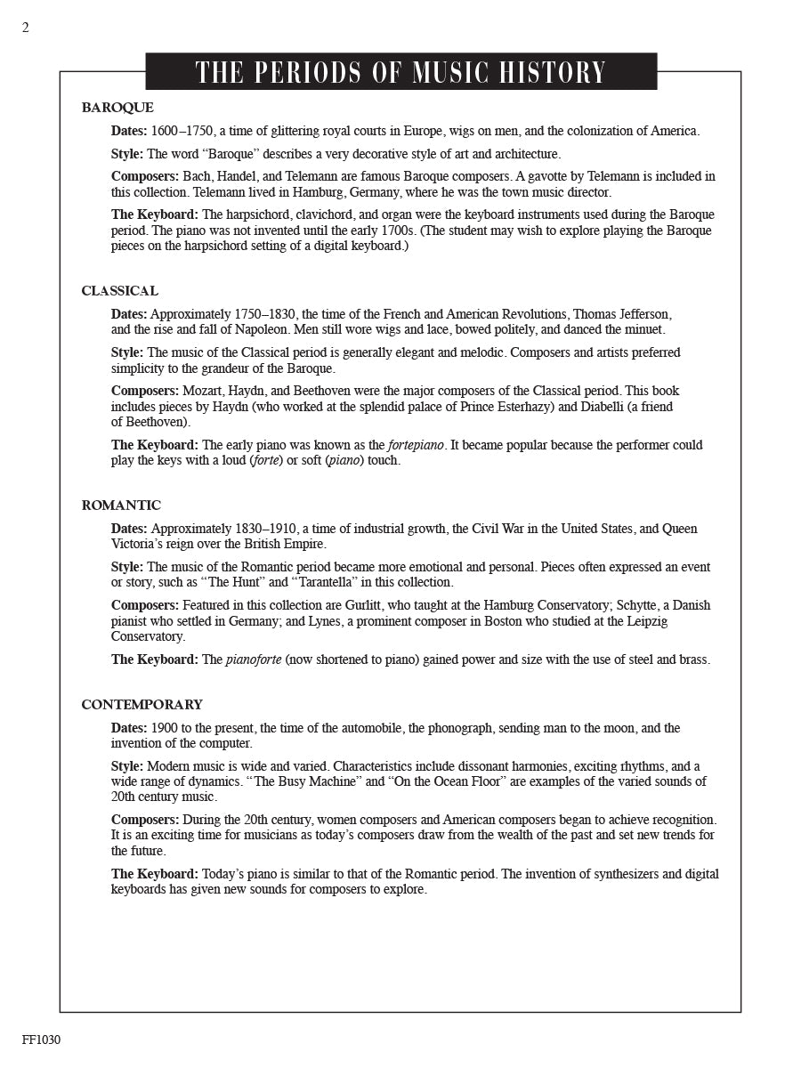 Piano Literature Book 1