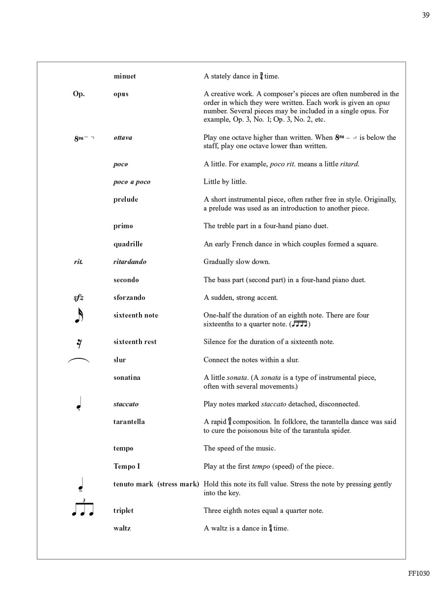 Piano Literature Book 1