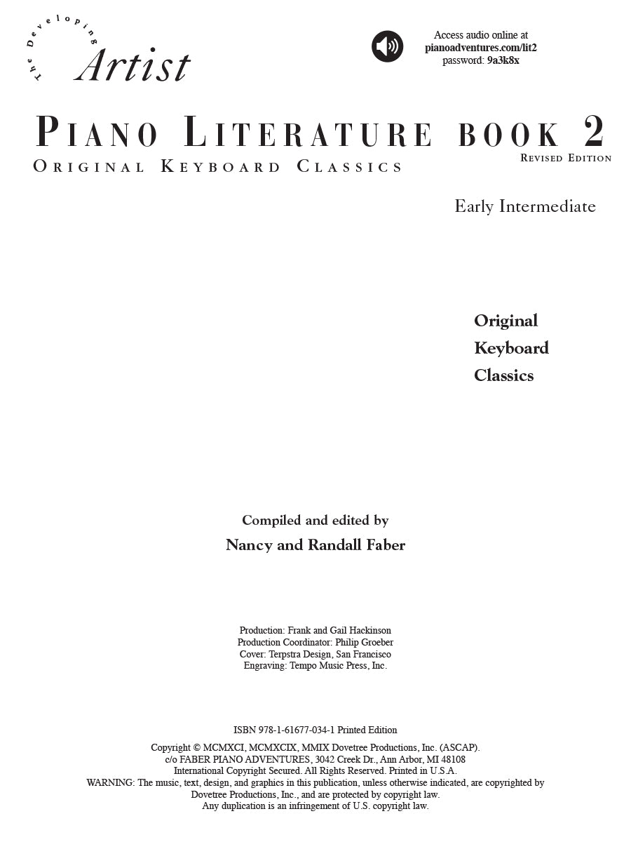 Piano Literature Book 2