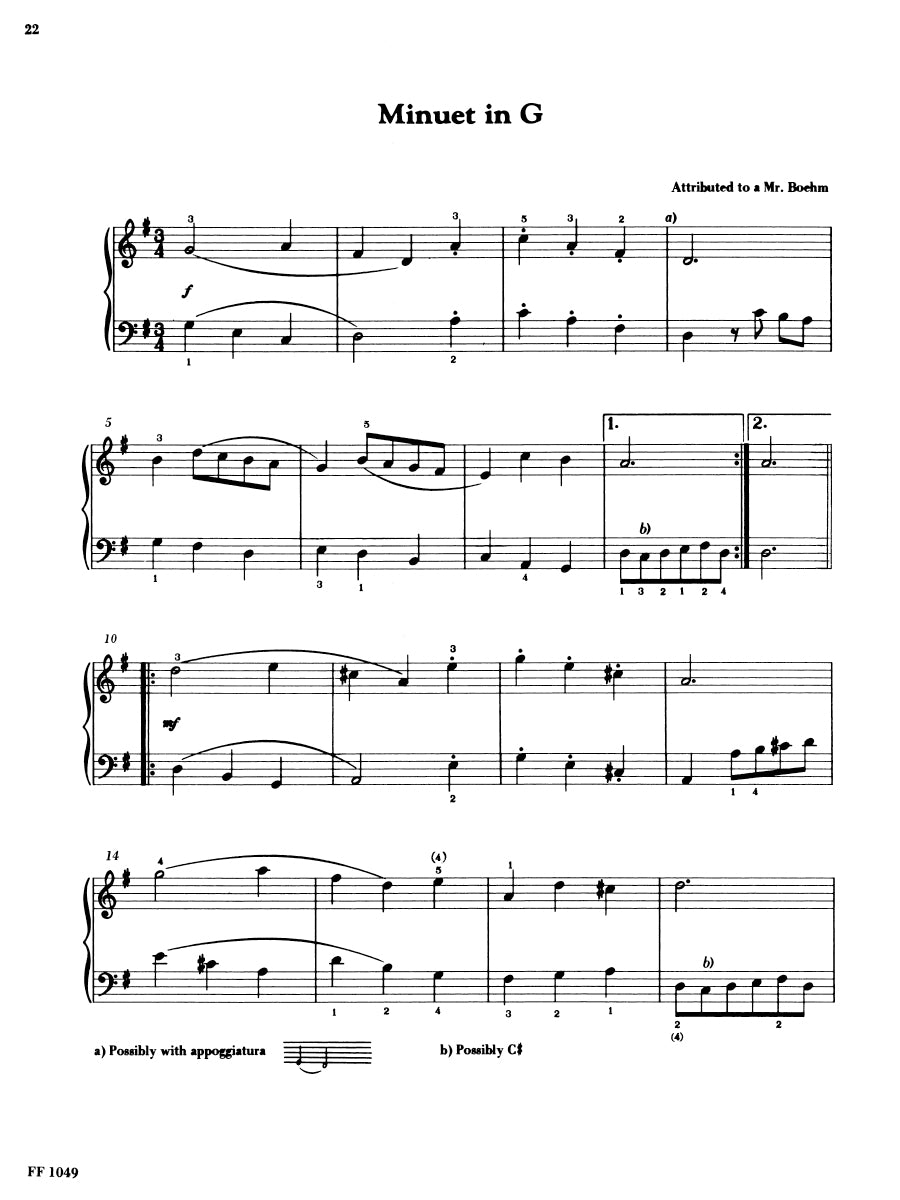 Selections from the Notebook for Anna Magdalena Bach