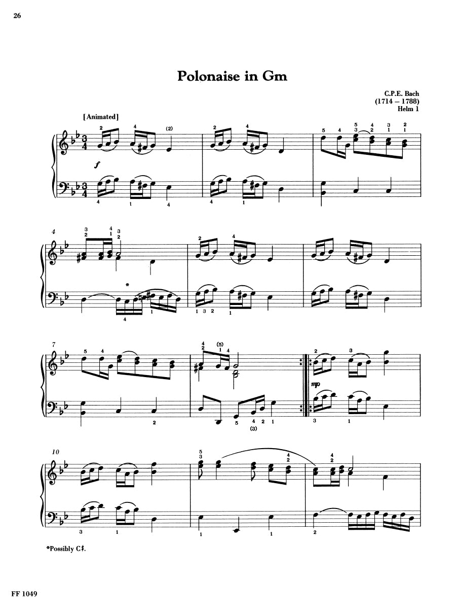 Selections from the Notebook for Anna Magdalena Bach