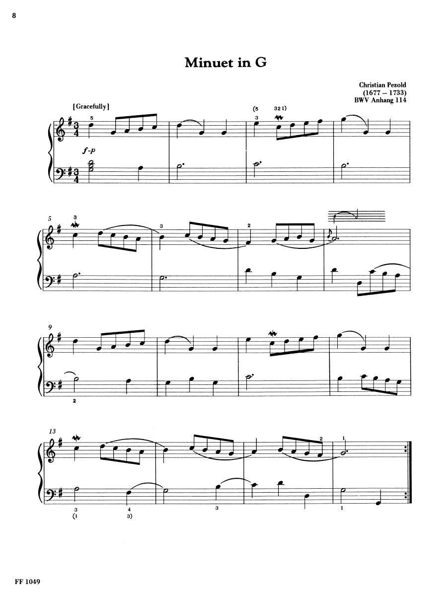 Selections from the Notebook for Anna Magdalena Bach