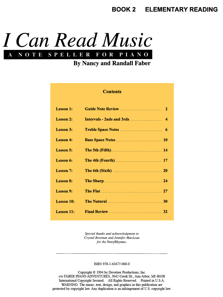 I Can Read Music Book 2