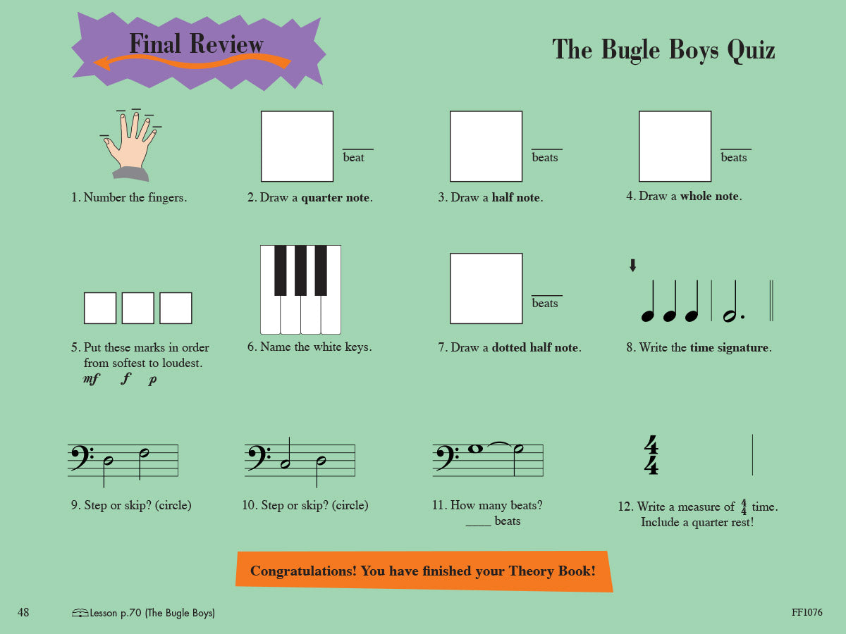 Piano Adventures® Primer Level Theory Book – 2nd Edition