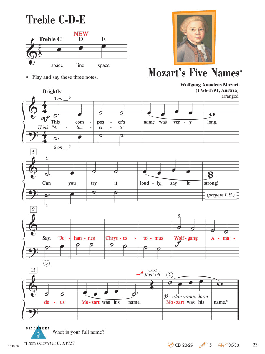 Piano Adventures® Level 1 Lesson Book – 2nd Edition