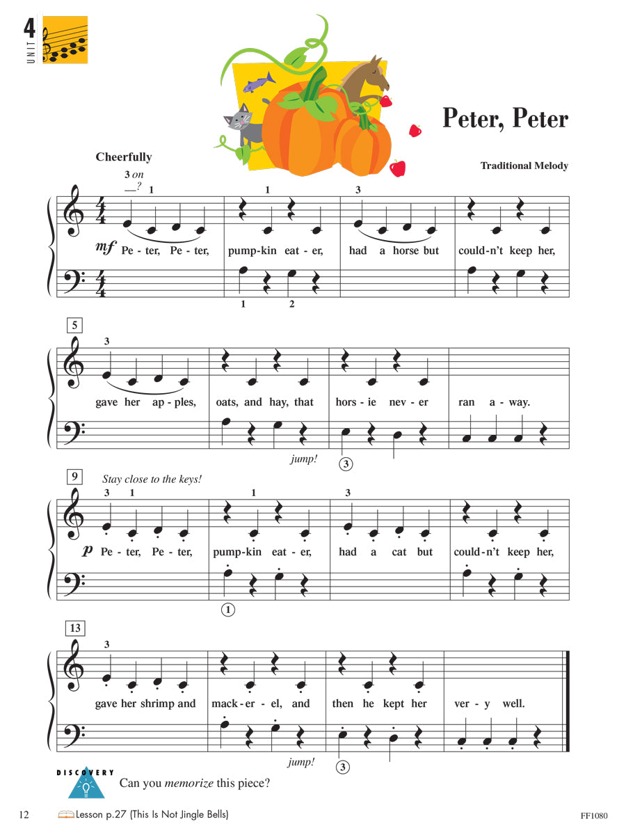 Piano Adventures® Level 1 Performance Book – 2nd Edition