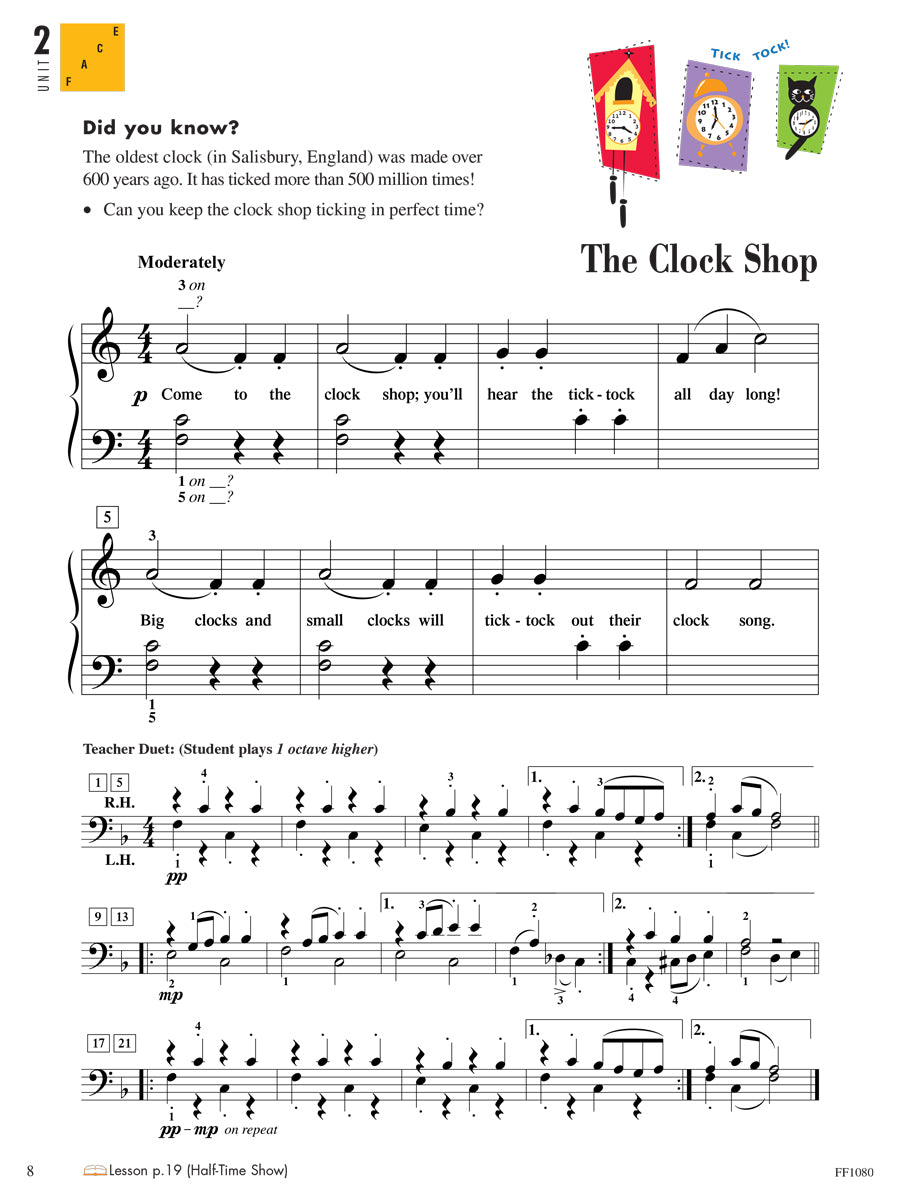 Piano Adventures® Level 1 Performance Book – 2nd Edition