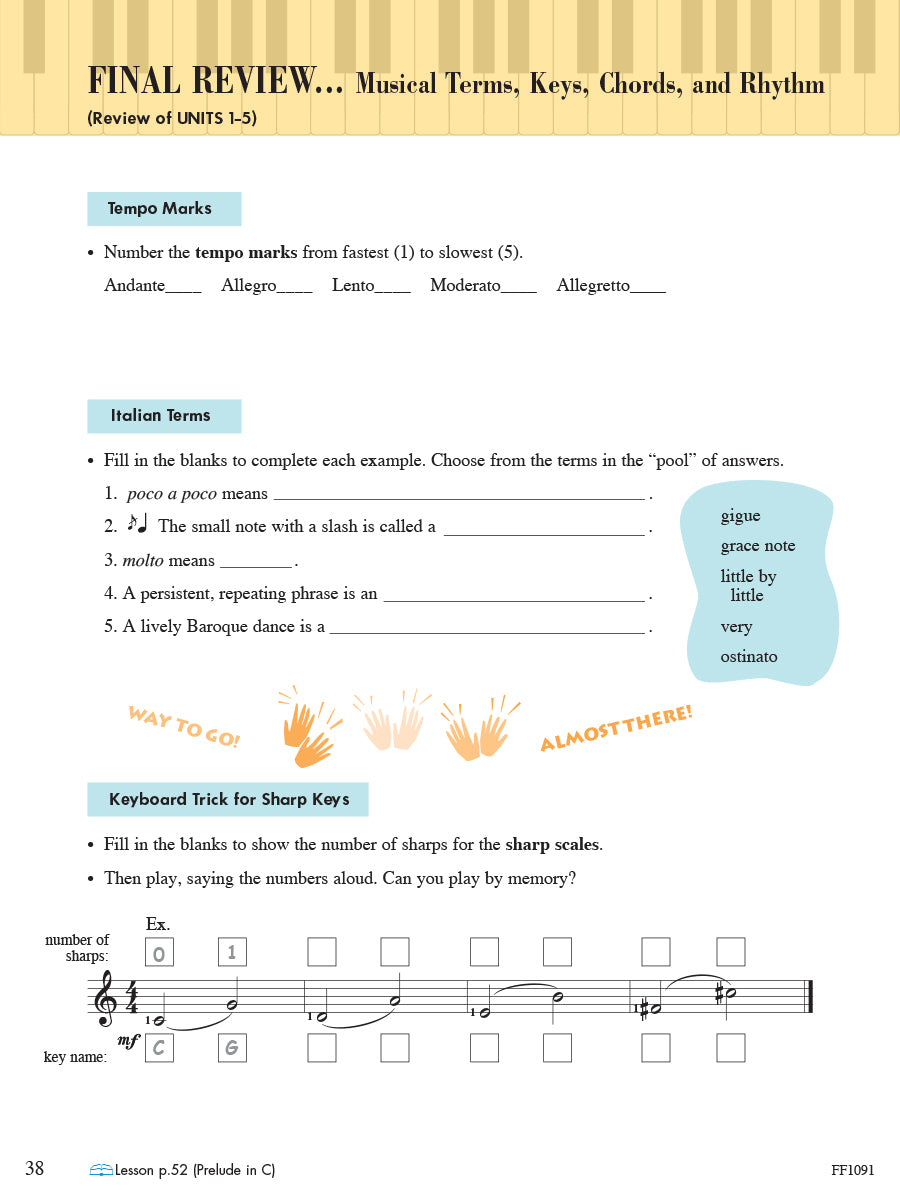 Piano Adventures® Level 4 Theory Book – 2nd Edition