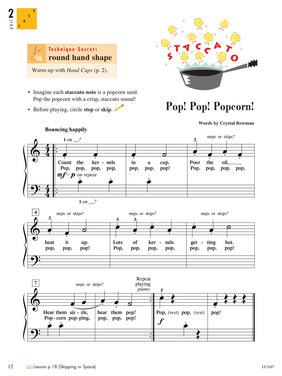 Piano Adventures® Level 1 Technique & Artistry Book – 2nd Edition