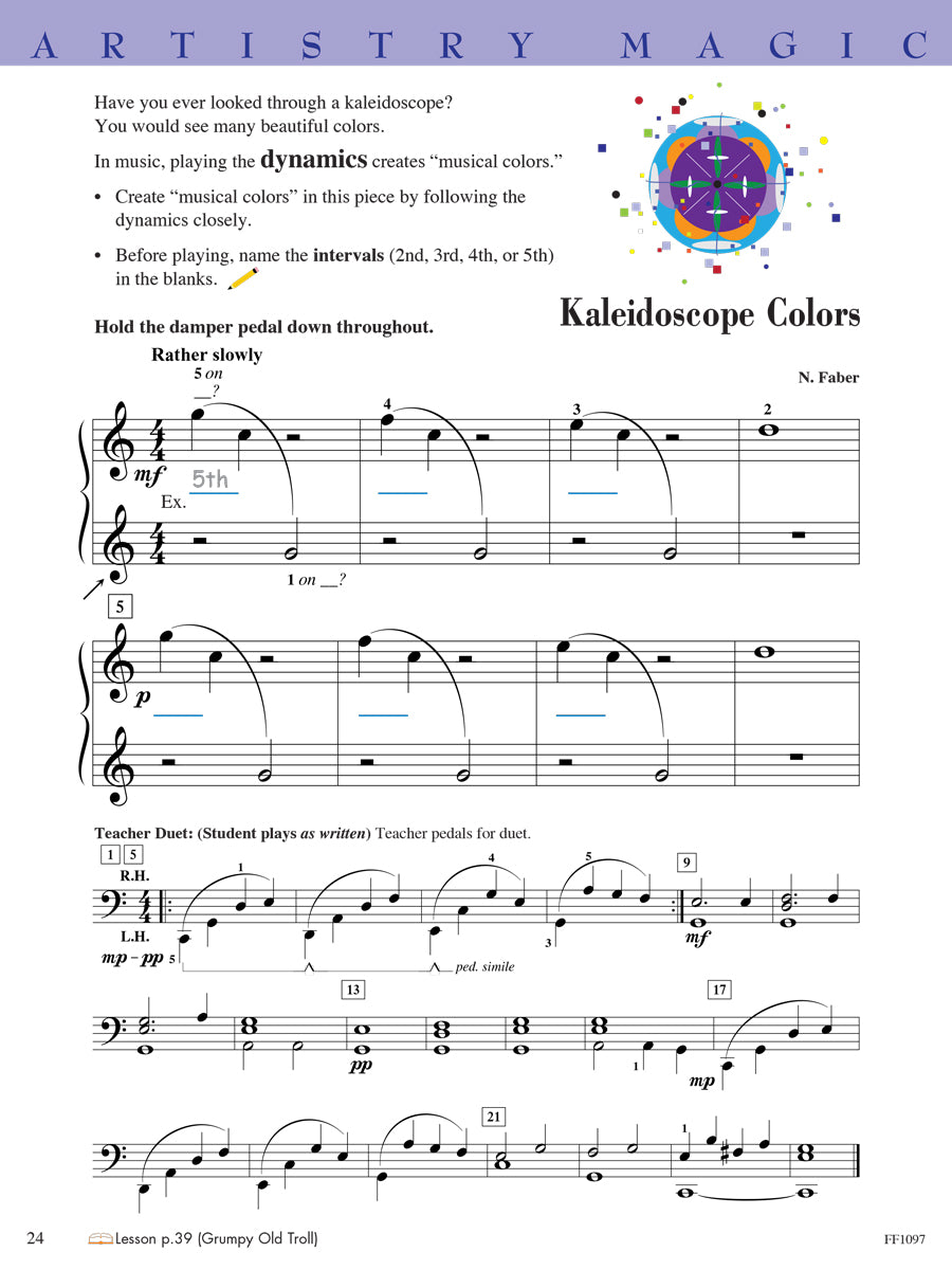 Piano Adventures® Level 1 Technique & Artistry Book – 2nd Edition