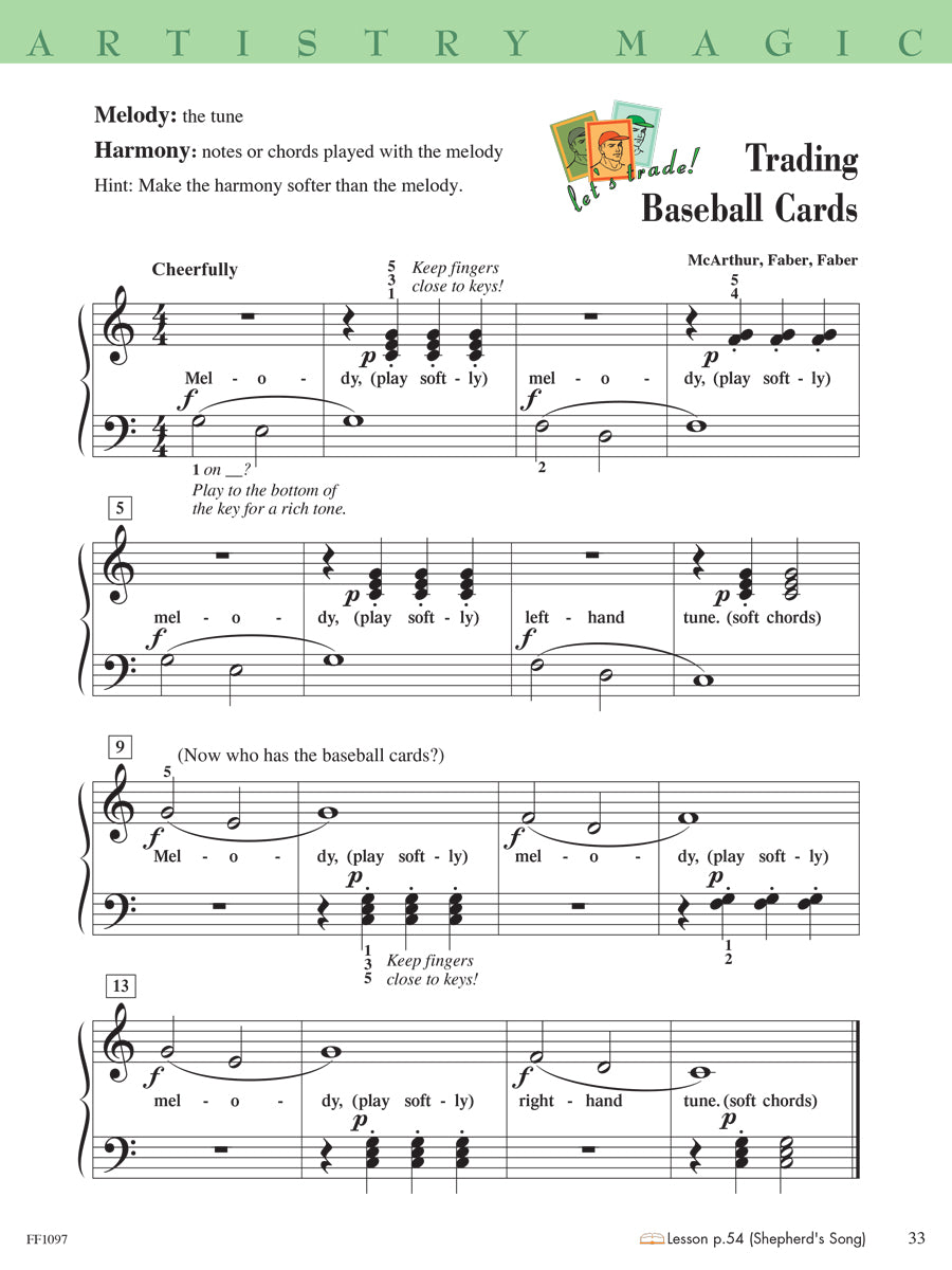 Piano Adventures® Level 1 Technique & Artistry Book – 2nd Edition