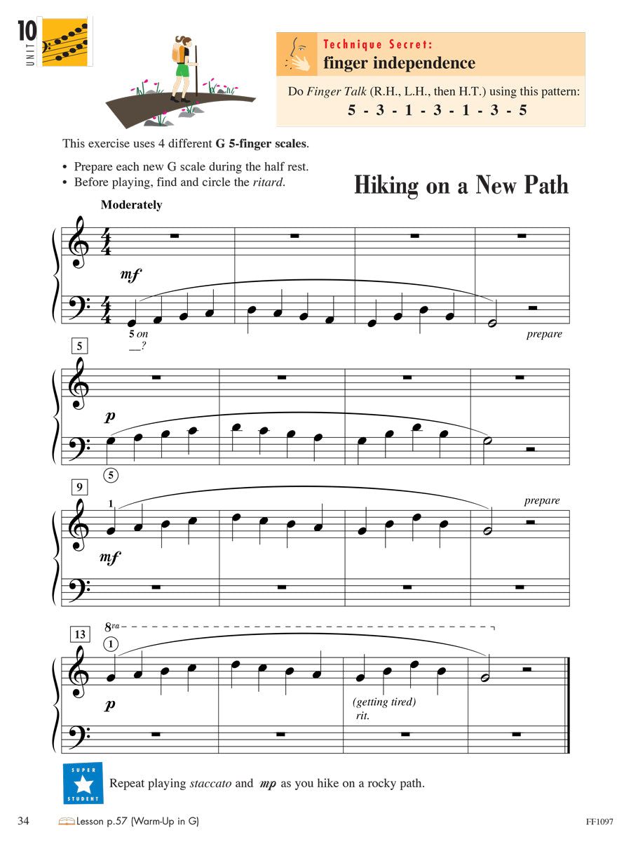 Piano Adventures® Level 1 Technique & Artistry Book – 2nd Edition