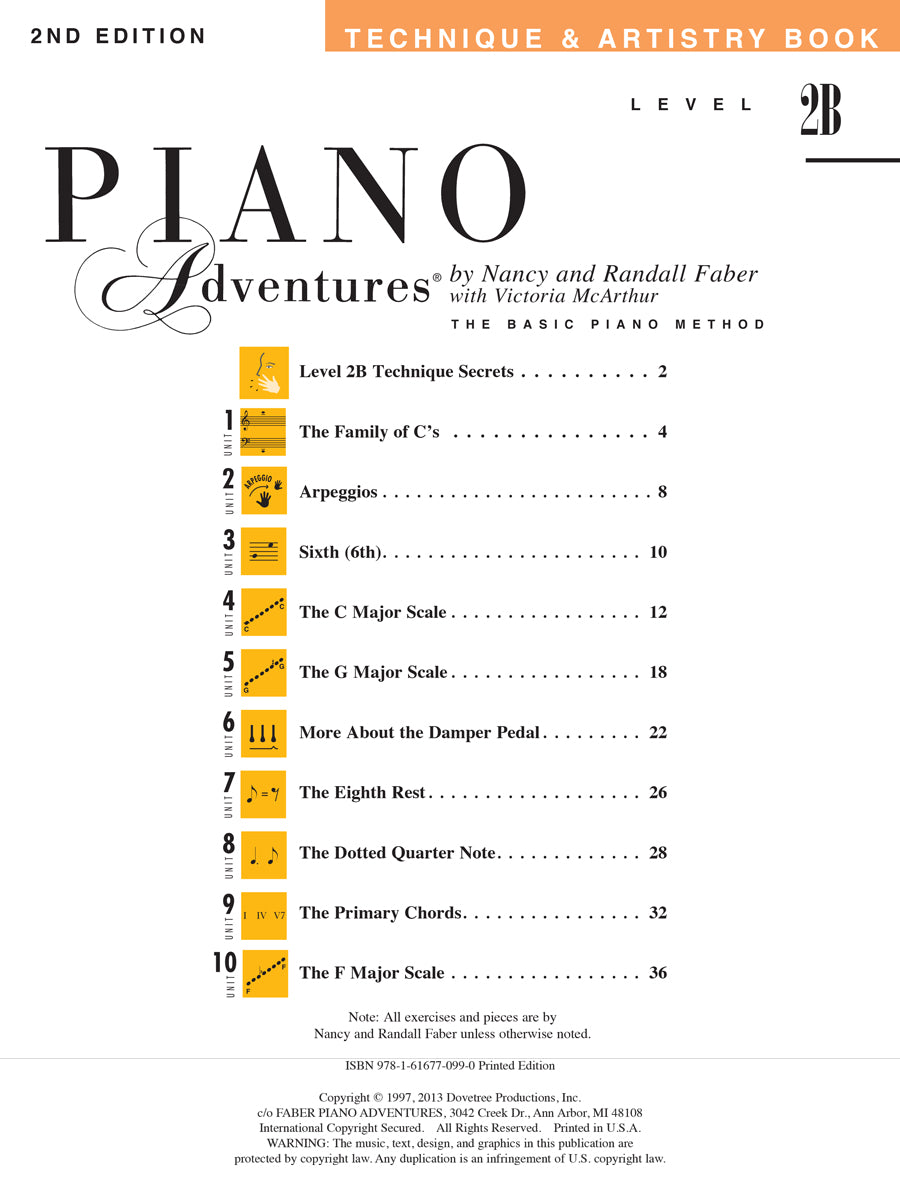 Piano Adventures® Level 2B Technique & Artistry Book – 2nd Edition