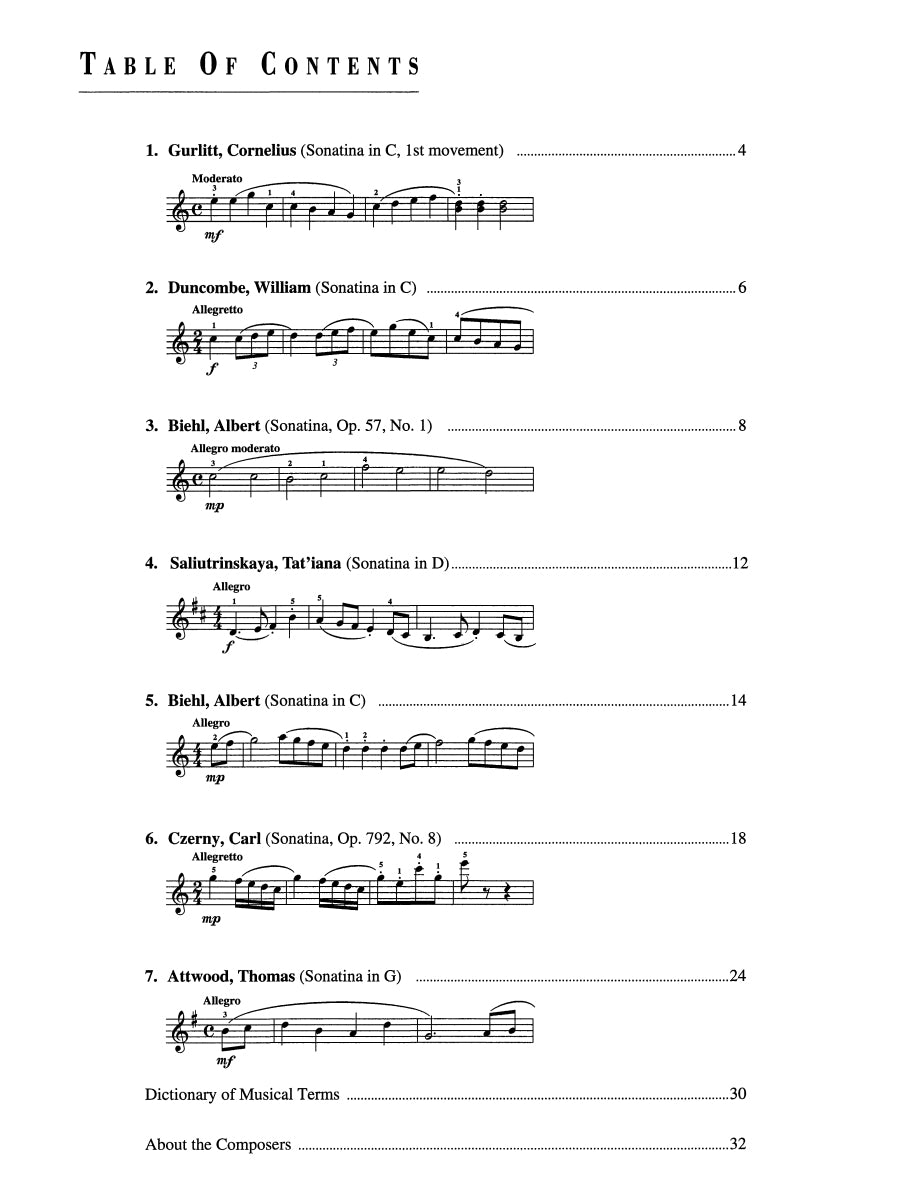 Piano Sonatinas Book 1