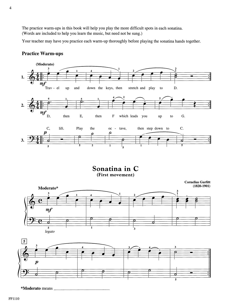 Piano Sonatinas Book 1