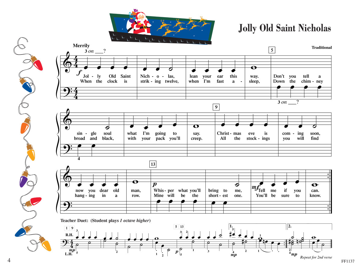 Piano Adventures® Primer Level Christmas Book