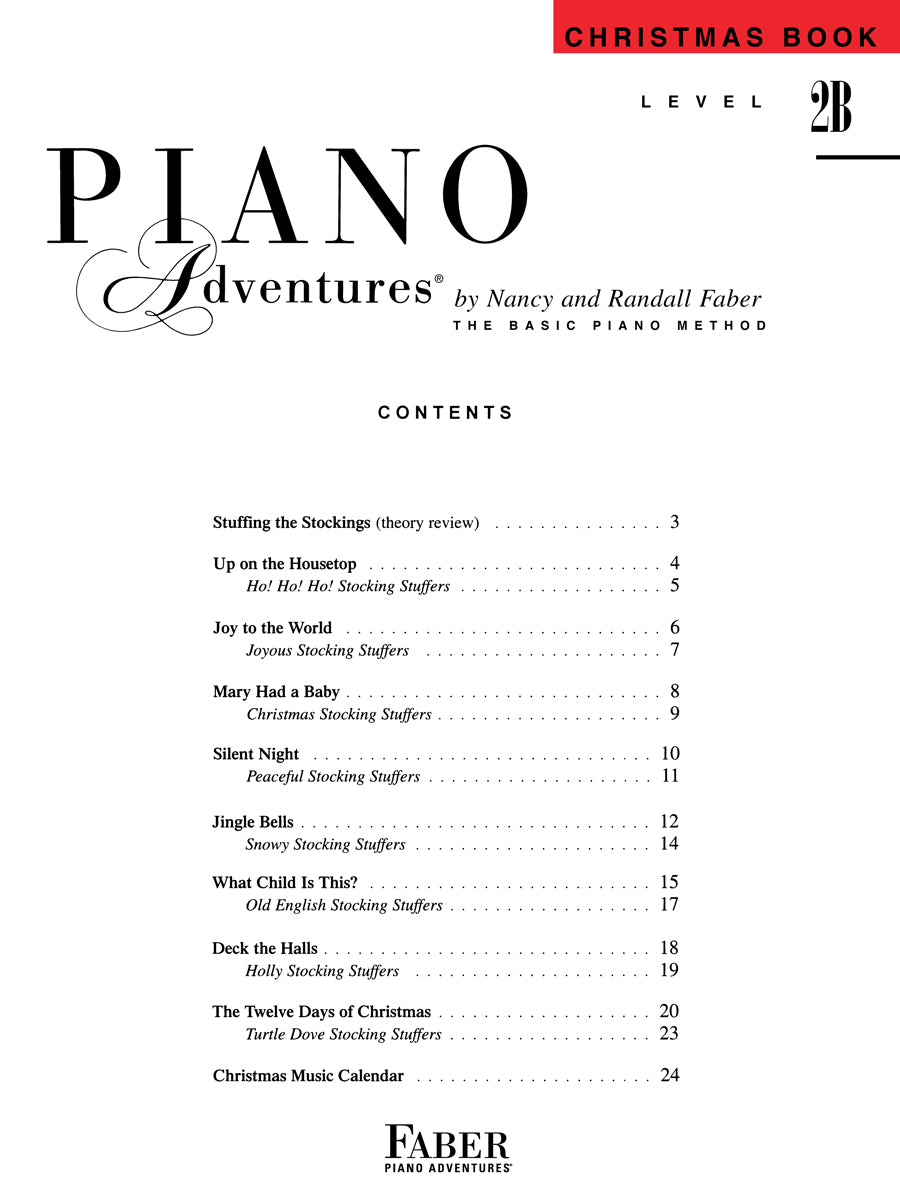 Piano Adventures® Level 2B Christmas Book