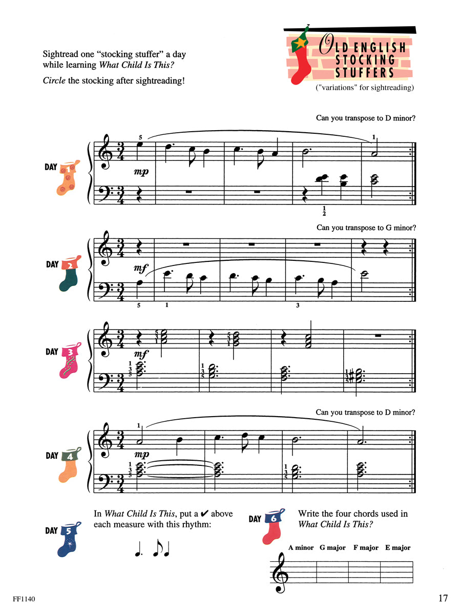 Piano Adventures® Level 2B Christmas Book