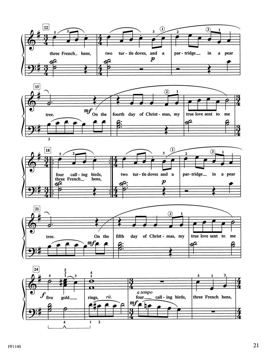 Piano Adventures® Level 2B Christmas Book