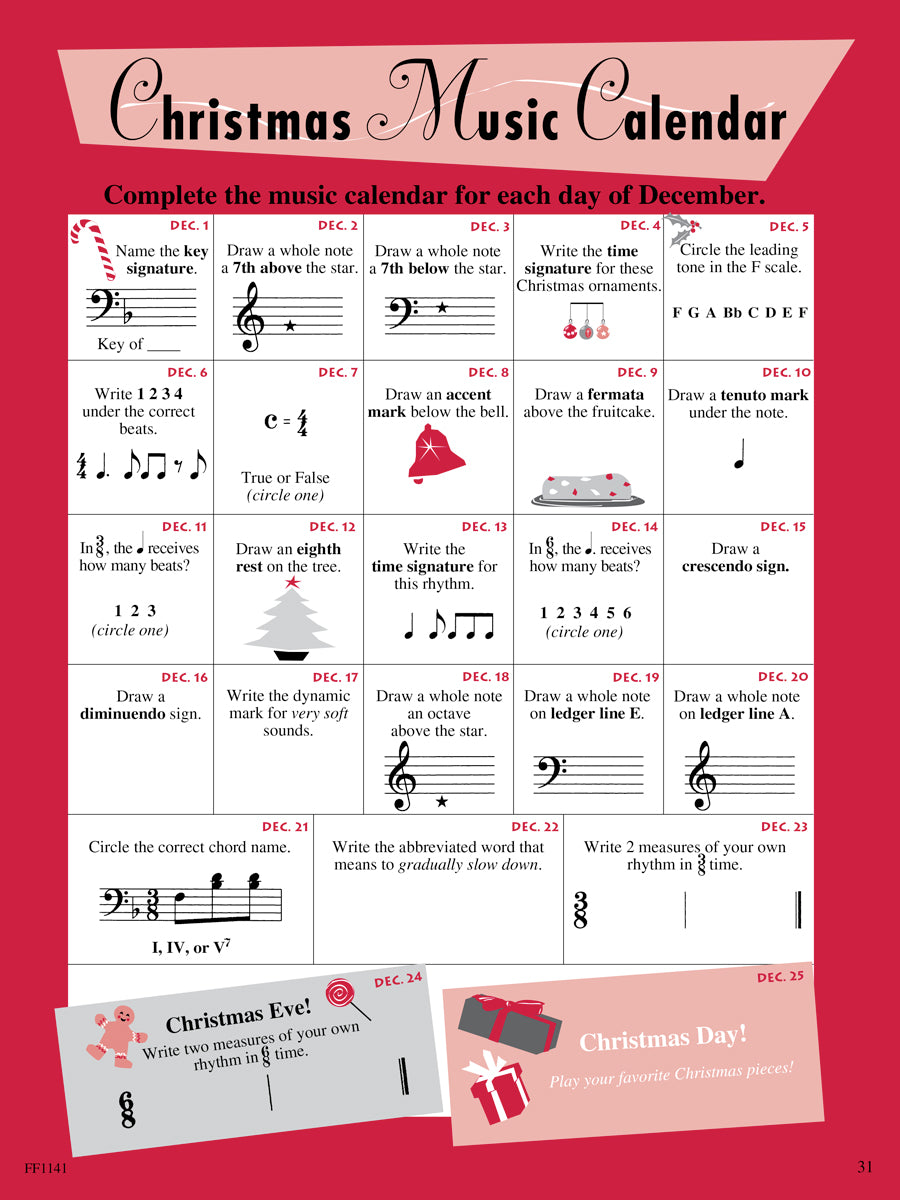 Piano Adventures® Level 3A Christmas Book