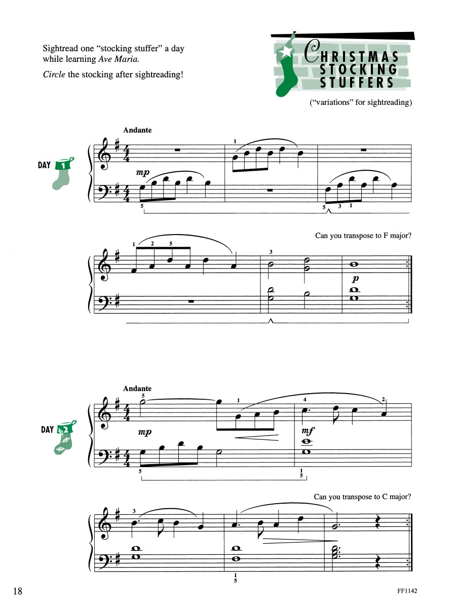 Piano Adventures® Level 4 Christmas Book