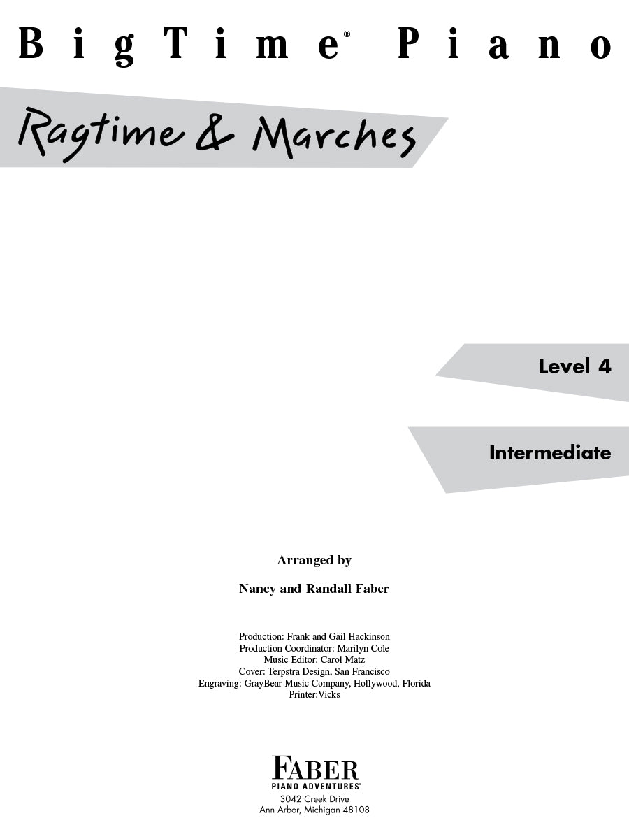 BigTime® Piano Ragtime & Marches