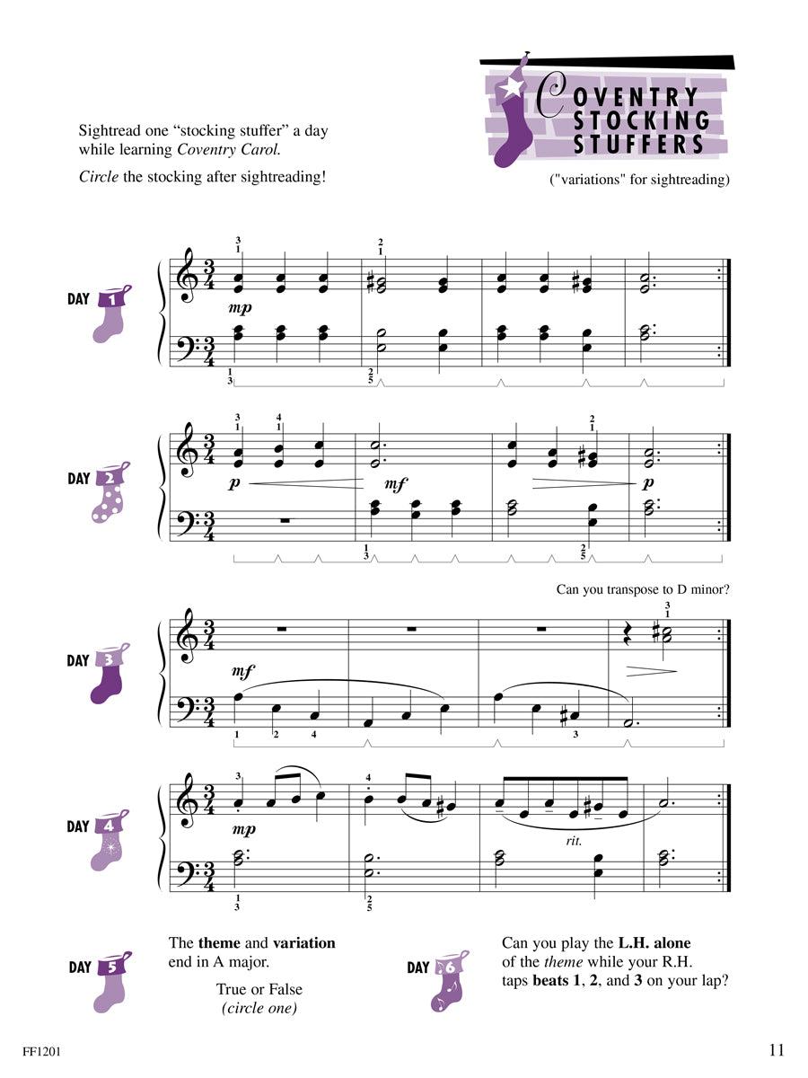 Piano Adventures® Level 3B Christmas Book