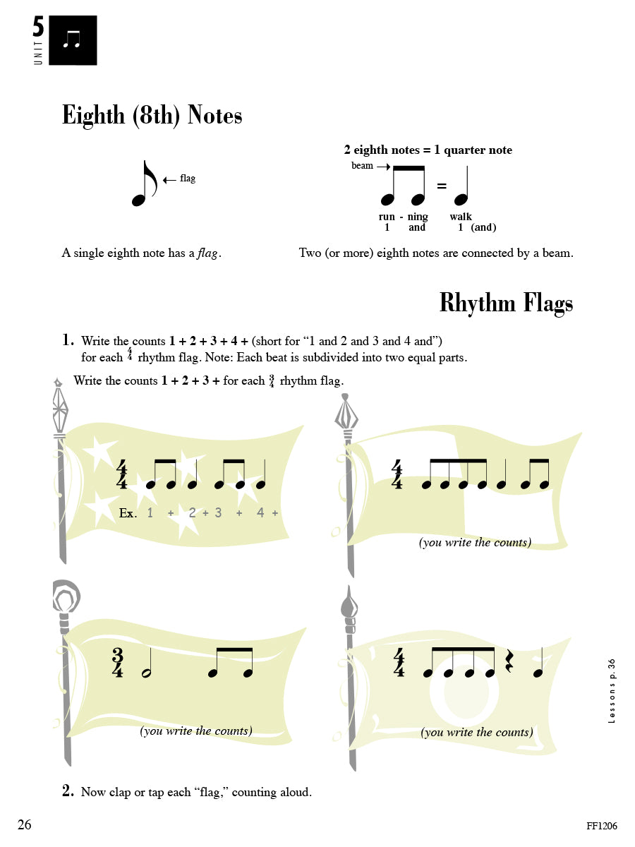 Accelerated Piano Adventures® Theory Book 1