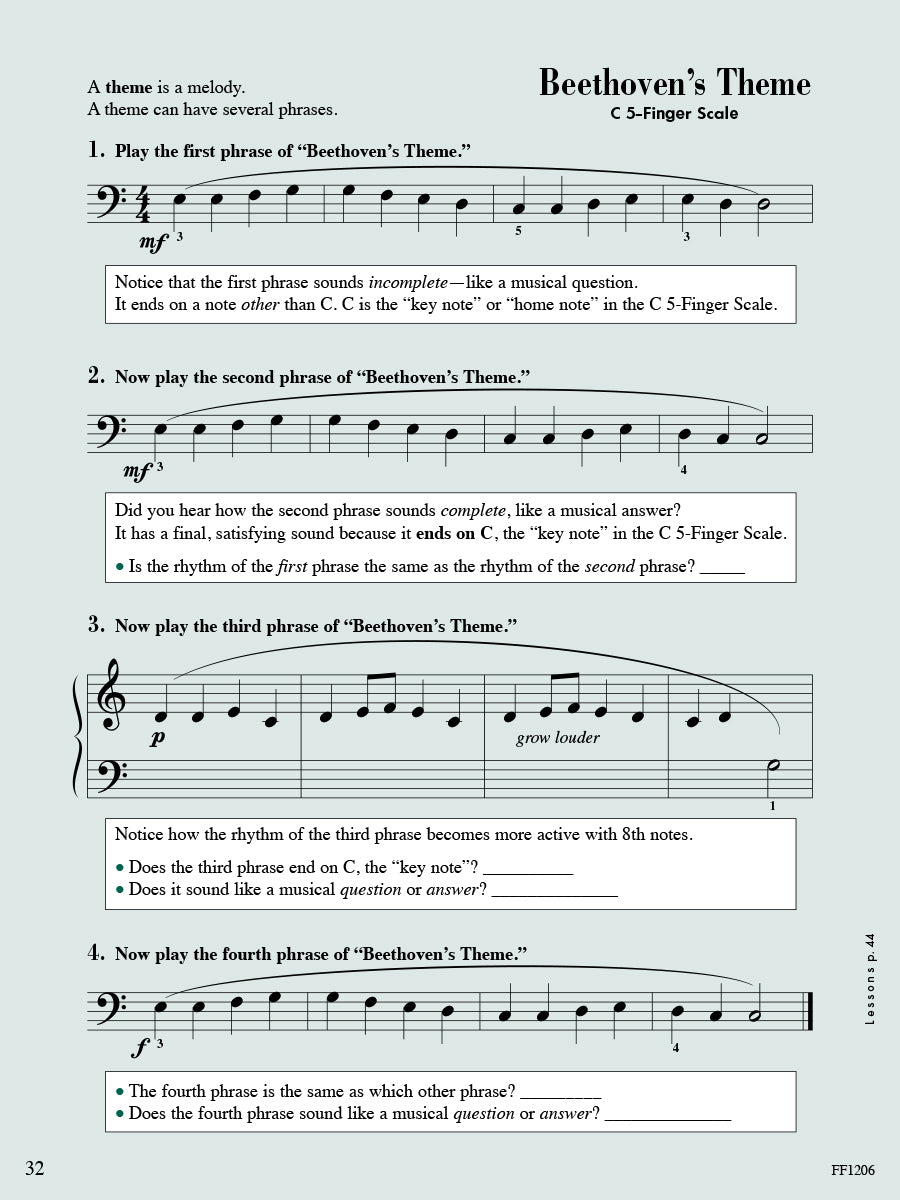 Accelerated Piano Adventures® Theory Book 1