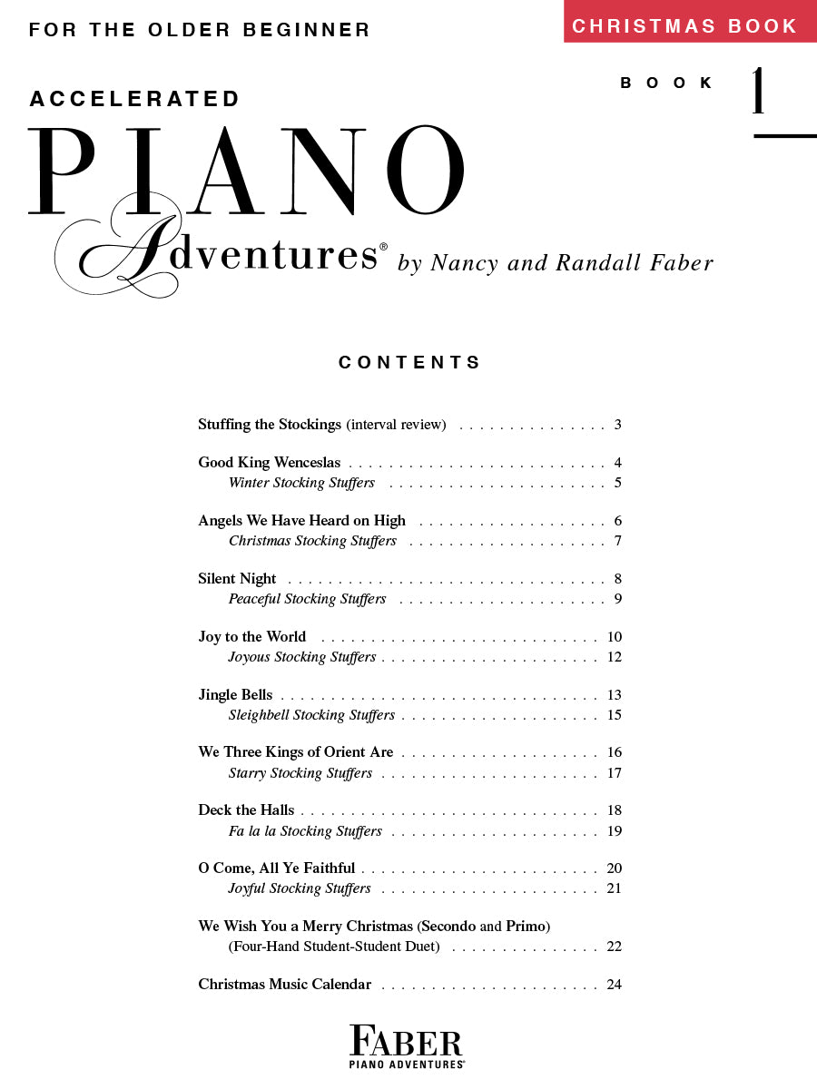 Accelerated Piano Adventures® Christmas Book 1