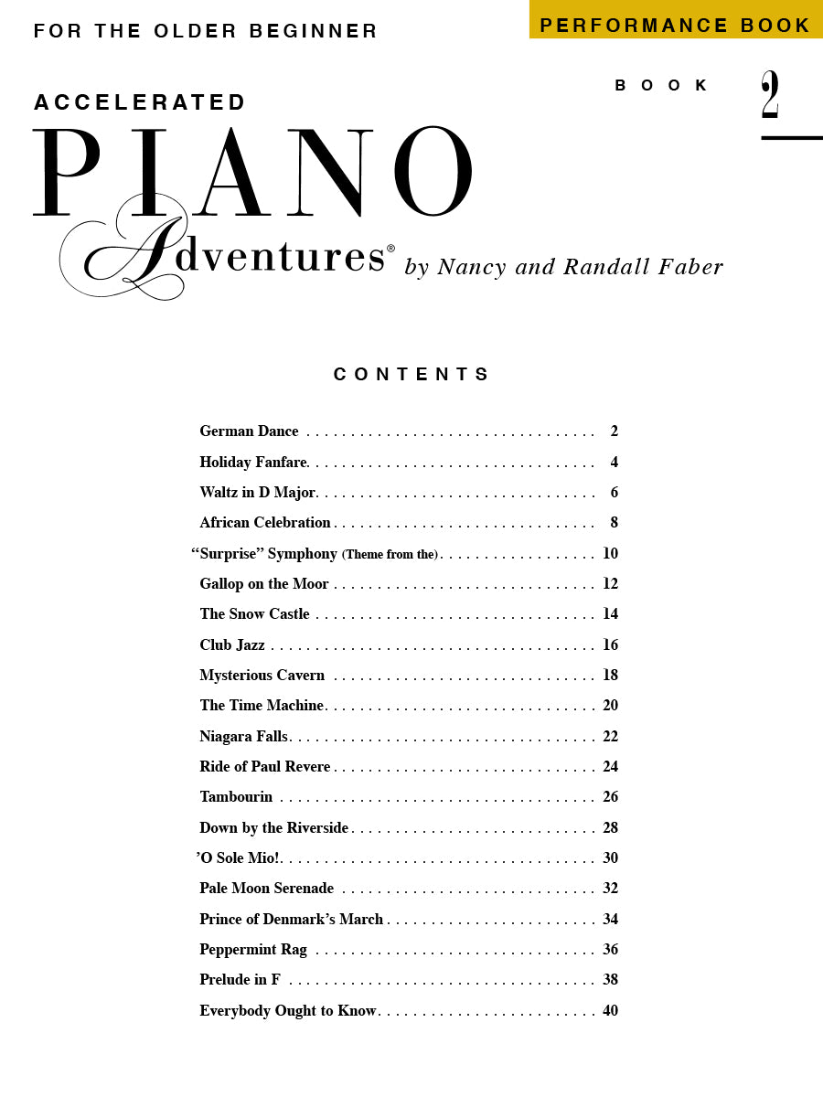 Accelerated Piano Adventures® Performance Book 2