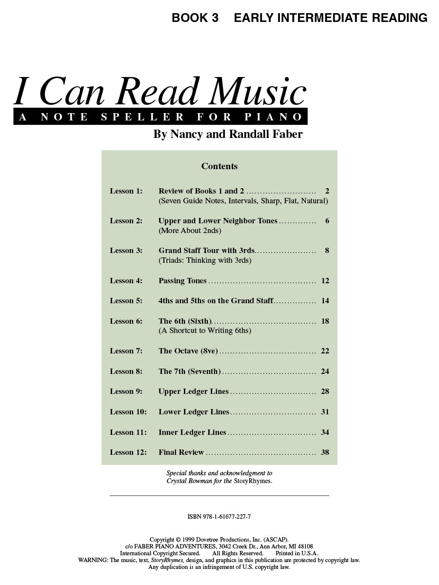 I Can Read Music Book 3