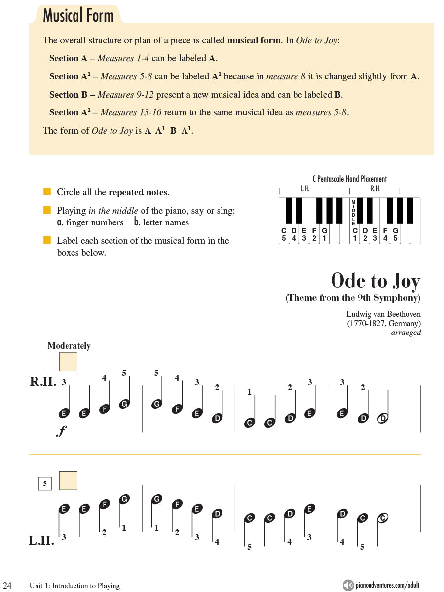 Adult Piano Adventures All-in-One Course Book 1