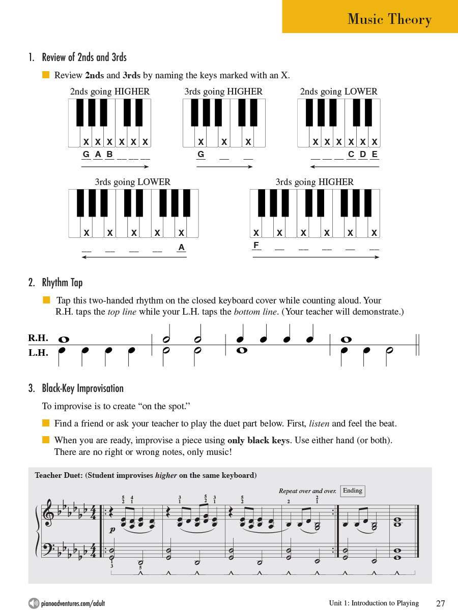 Adult Piano Adventures All-in-One Course Book 1