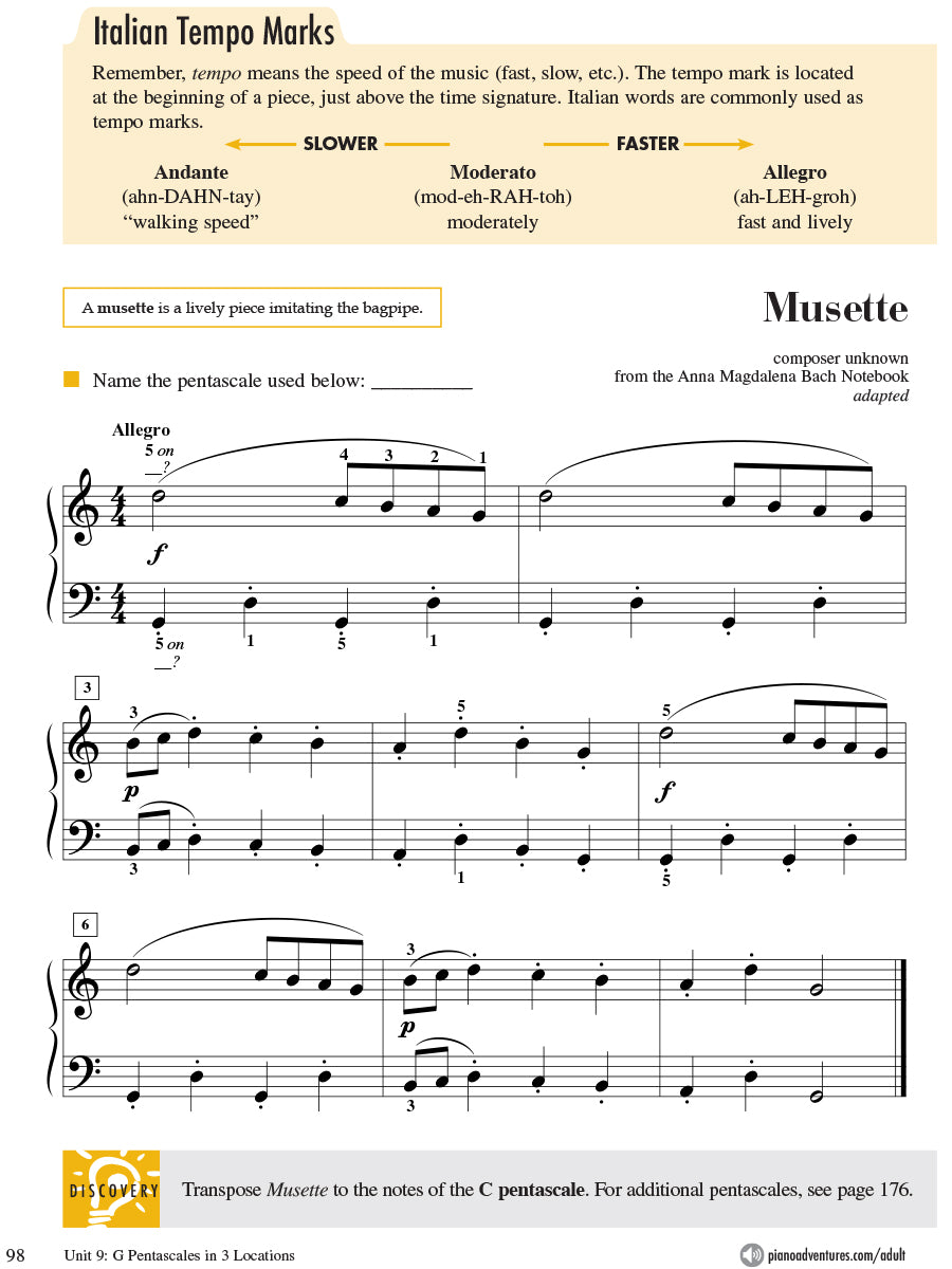 Adult Piano Adventures All-in-One Course Book 1