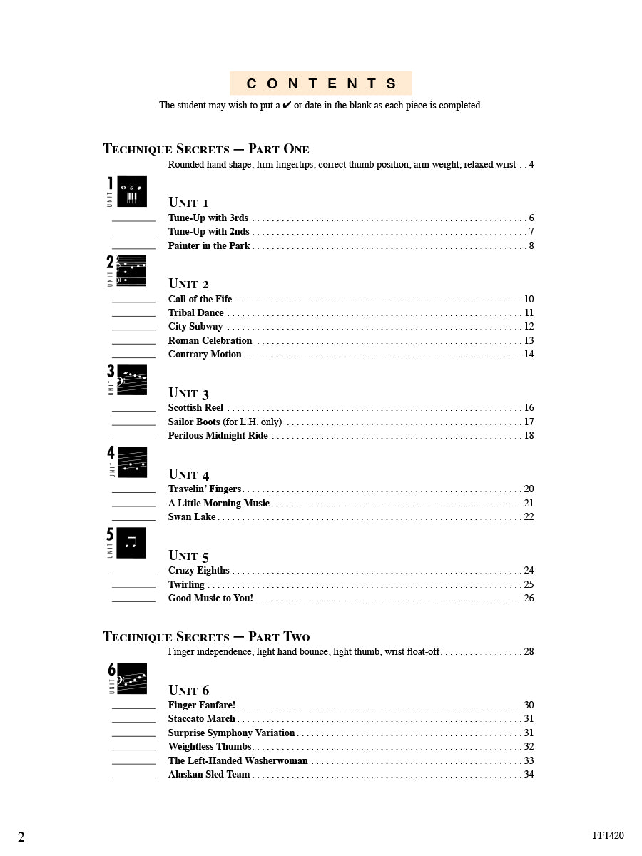 Accelerated Piano Adventures® Technique & Artistry Book 1