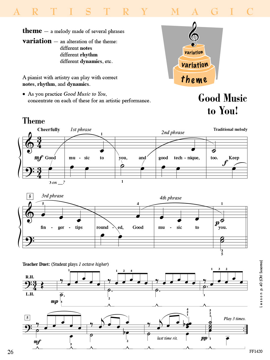 Accelerated Piano Adventures® Technique & Artistry Book 1