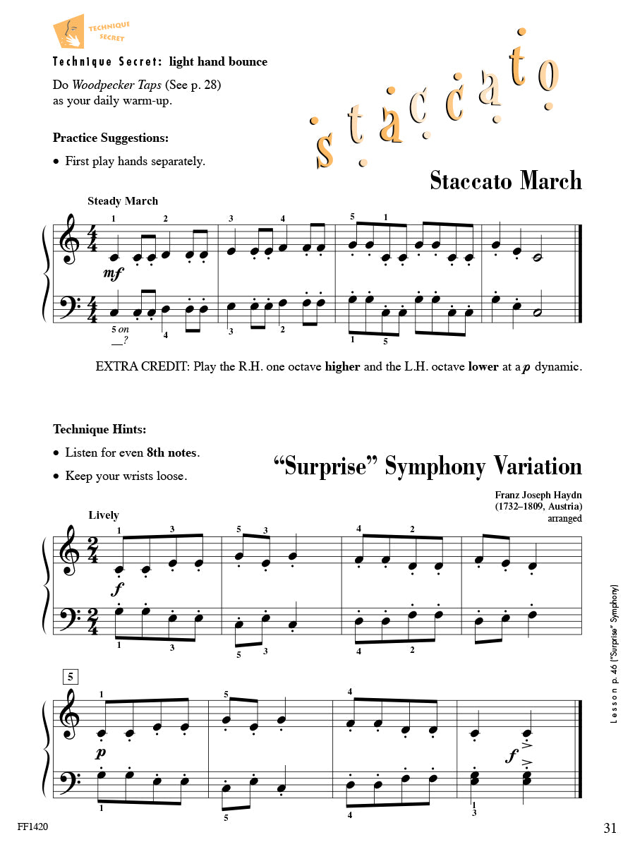 Accelerated Piano Adventures® Technique & Artistry Book 1