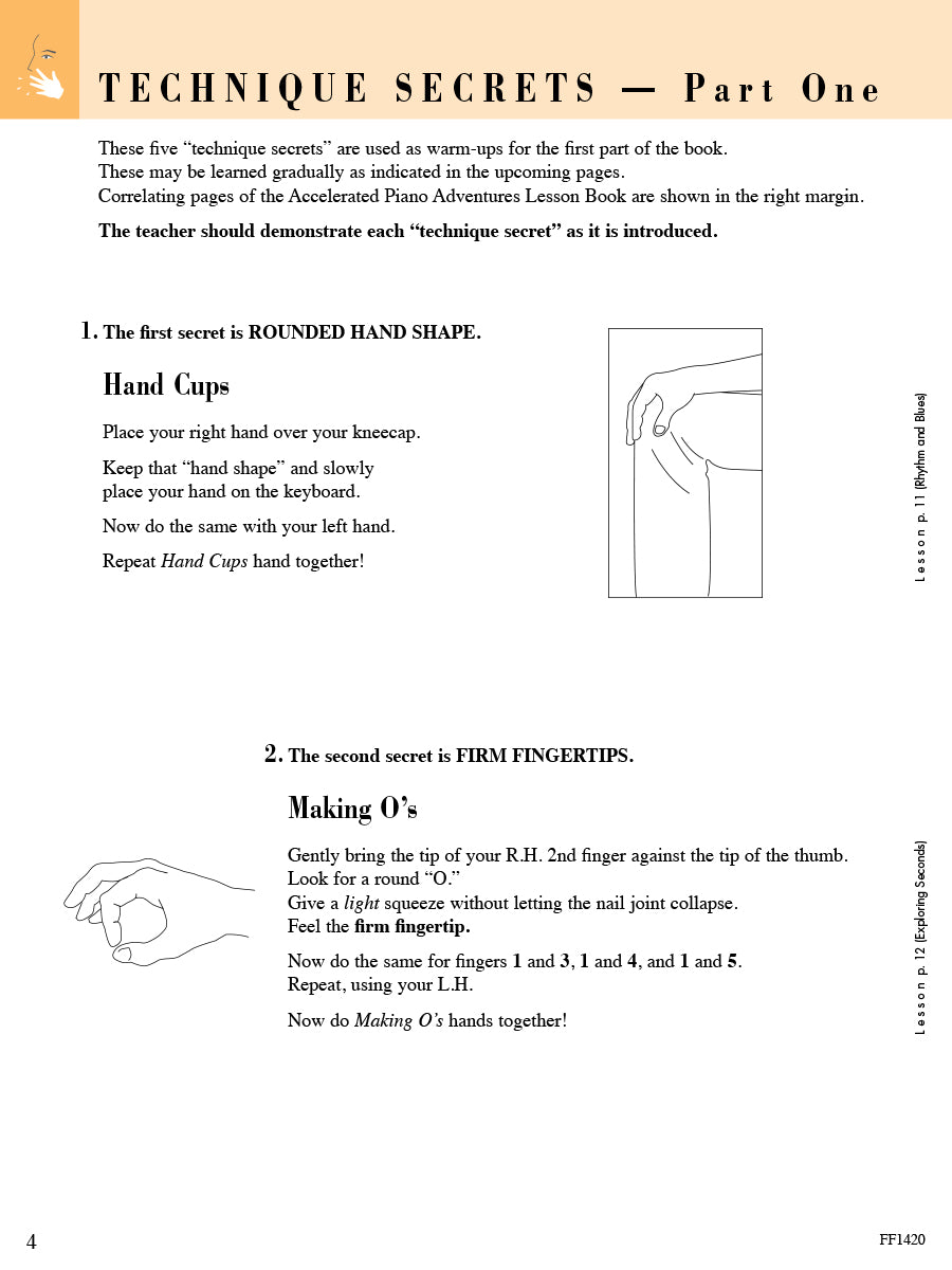 Accelerated Piano Adventures® Technique & Artistry Book 1