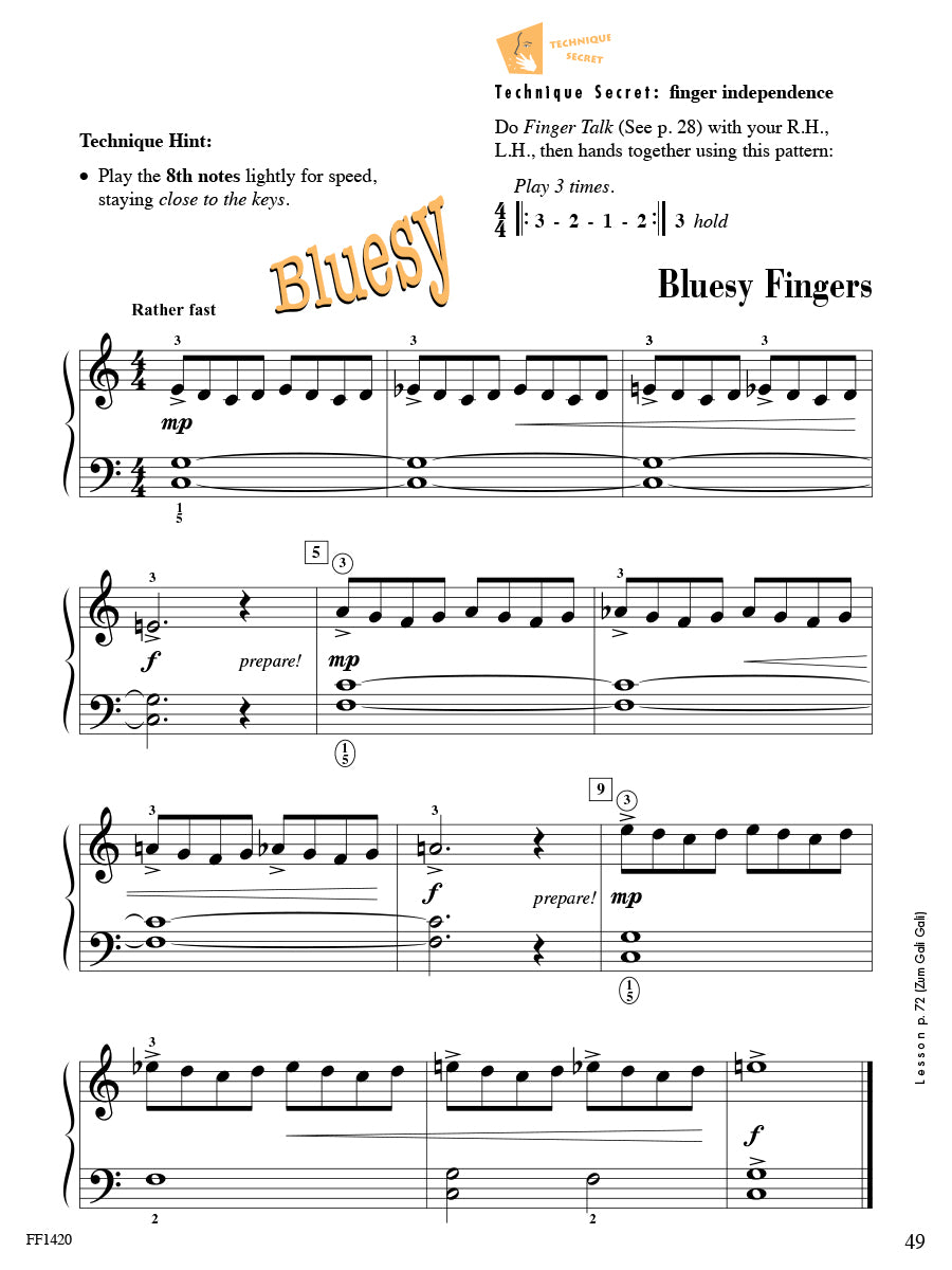 Accelerated Piano Adventures® Technique & Artistry Book 1