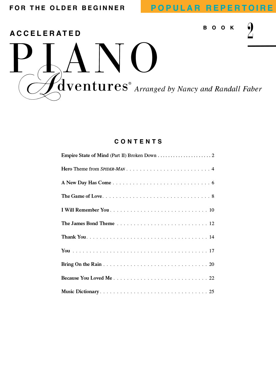 Accelerated Piano Adventures® Popular Repertoire Book 2