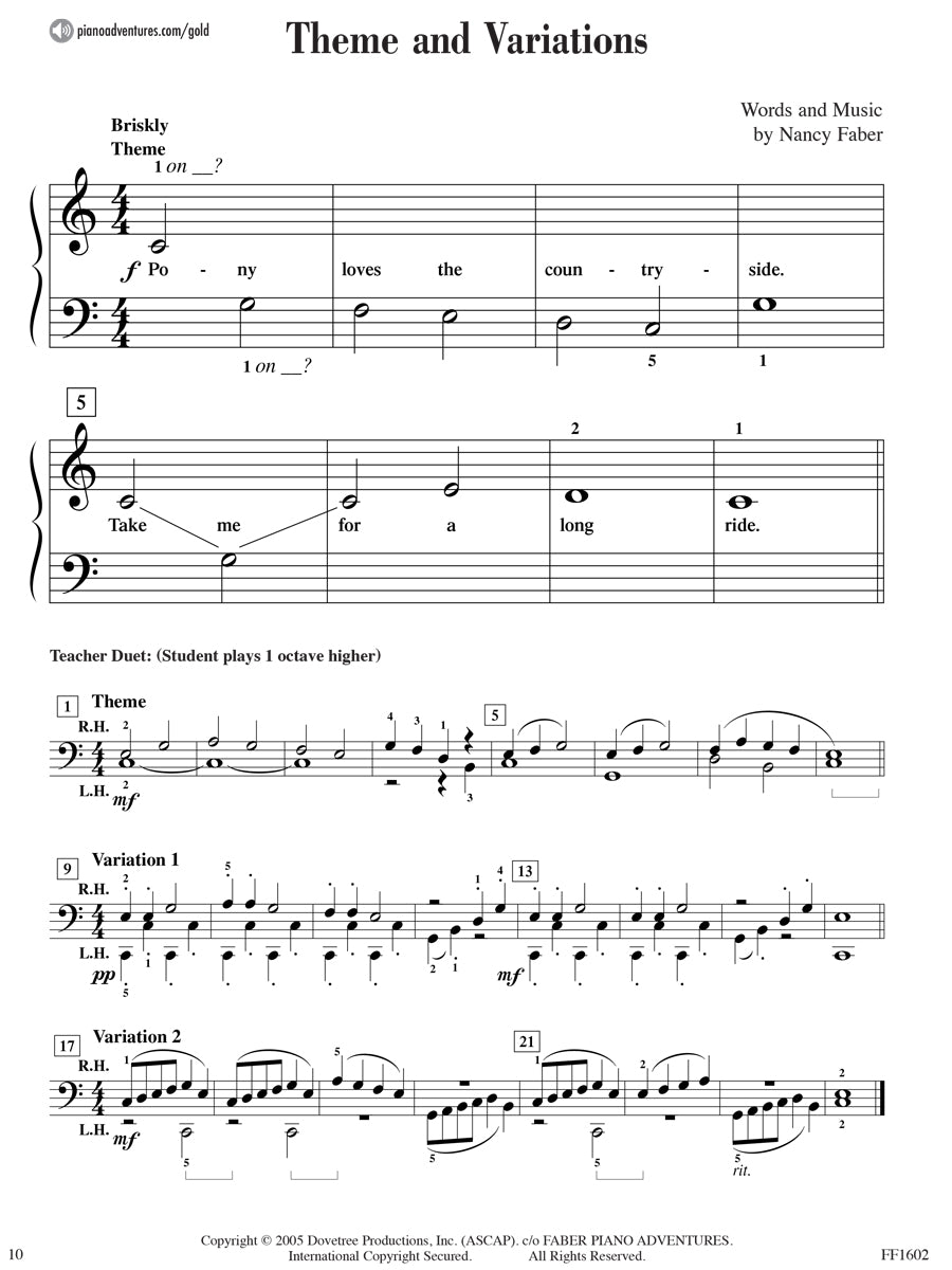 Piano Adventures® Primer Level Gold Star Performance Book