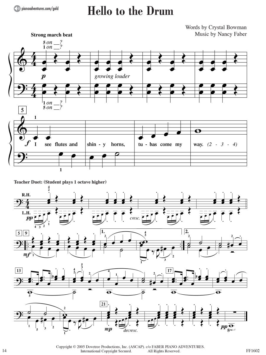 Piano Adventures® Primer Level Gold Star Performance Book